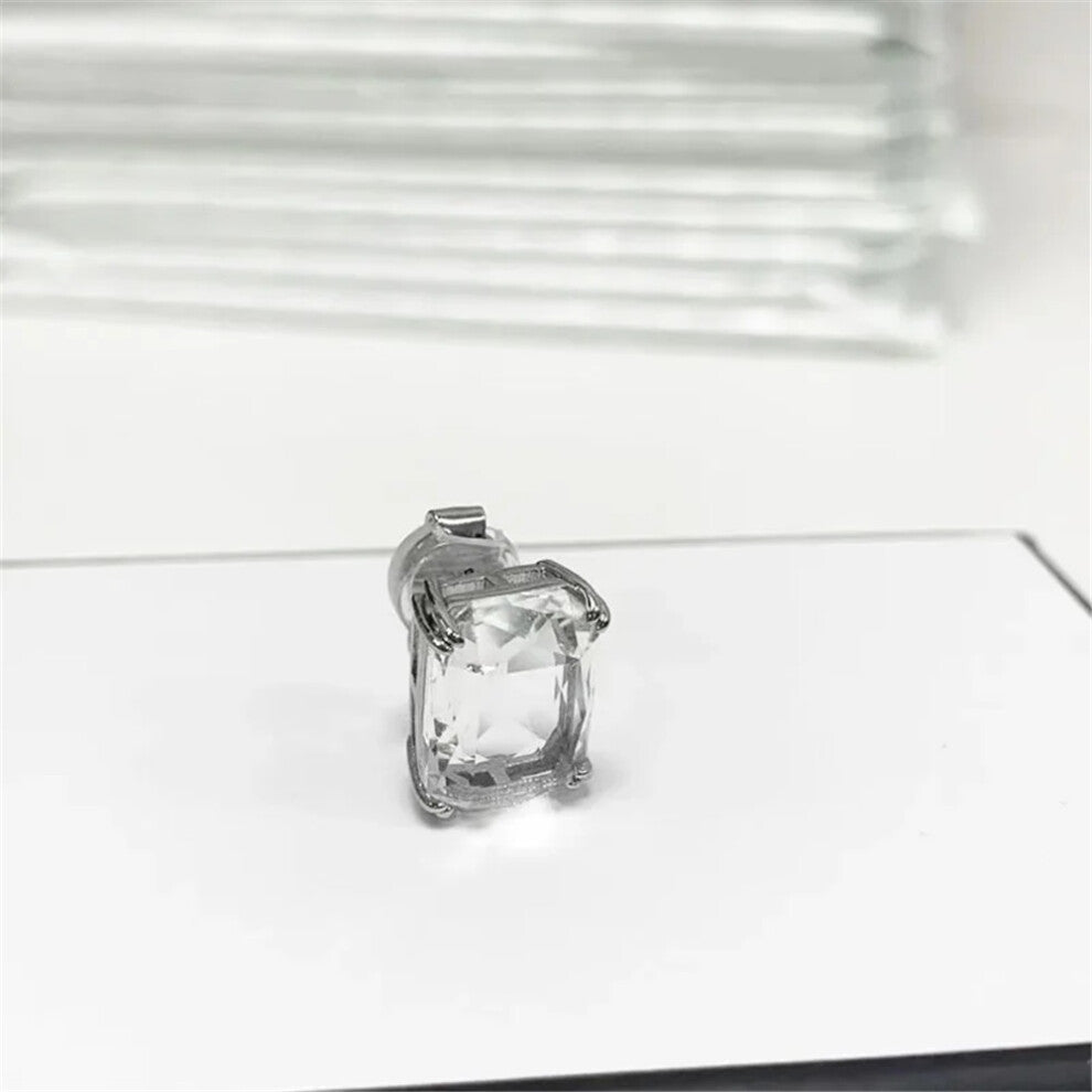 (Earring7) S Original 2025 Trendy White Crystal Fine Jewelry Set for Women Water Drop Necklace Earring Bracelet Party Accessories Jewelry