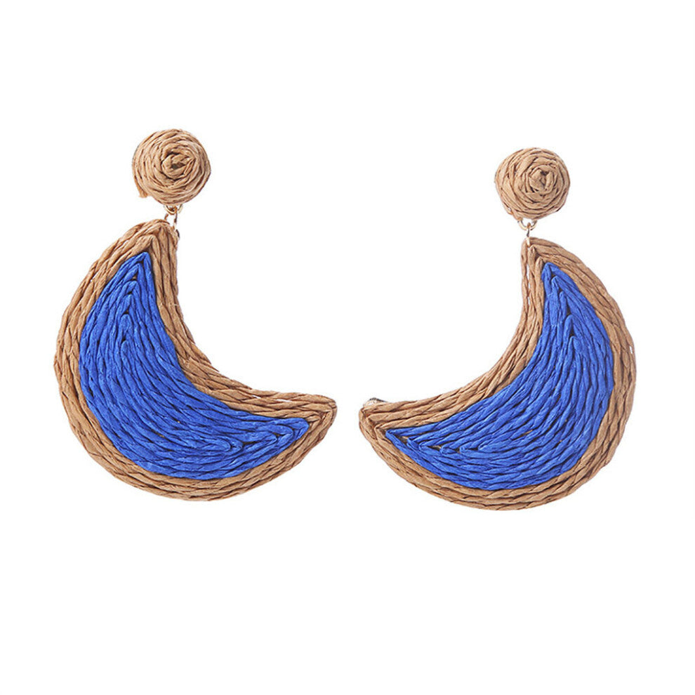 (Dark Blue) 1 Pair Vintage Earrings Pendant Jewellery Girlfriends Dangle Accessory