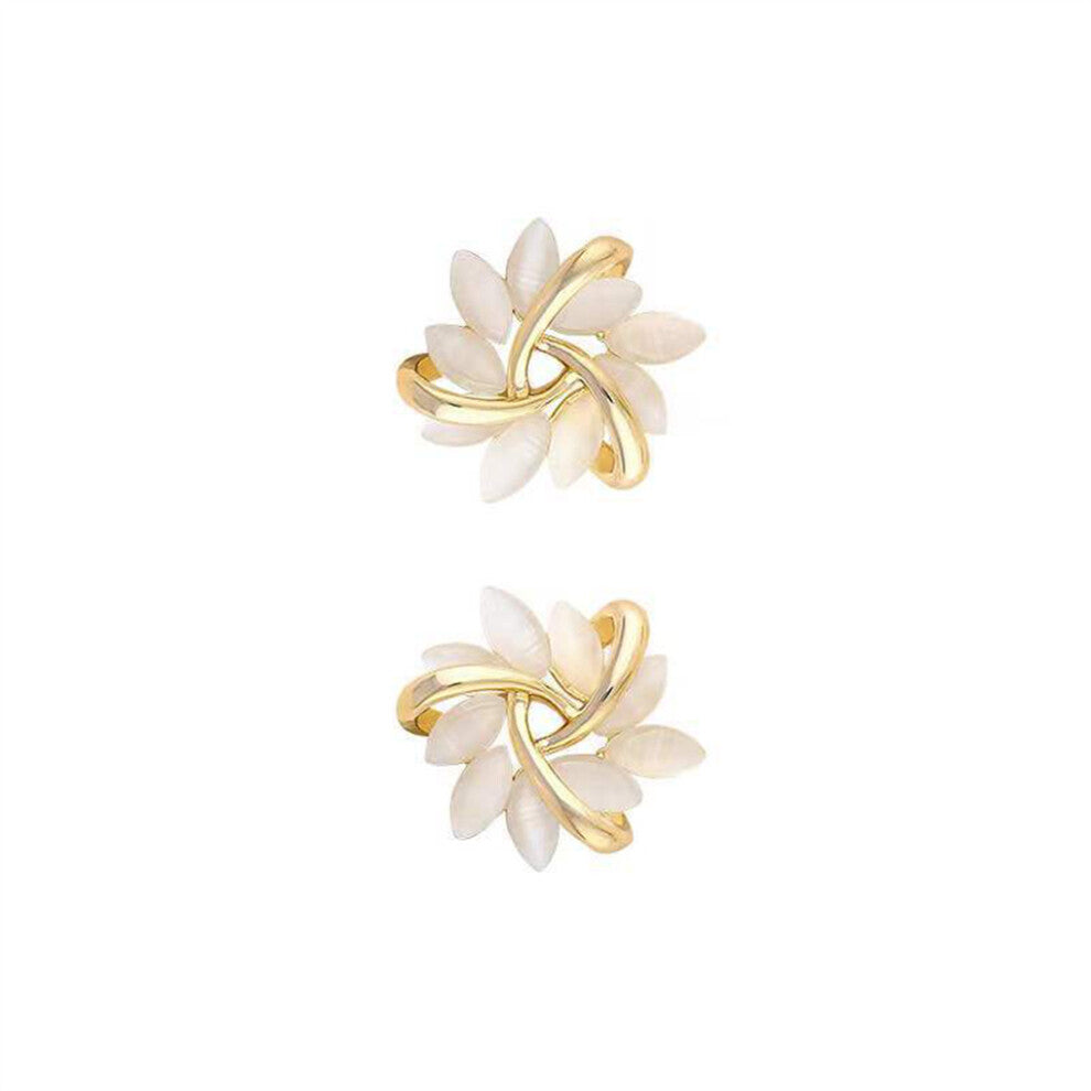 1 Pair Flower Ear Studs Anniversary Earrings Jewelry Personalized