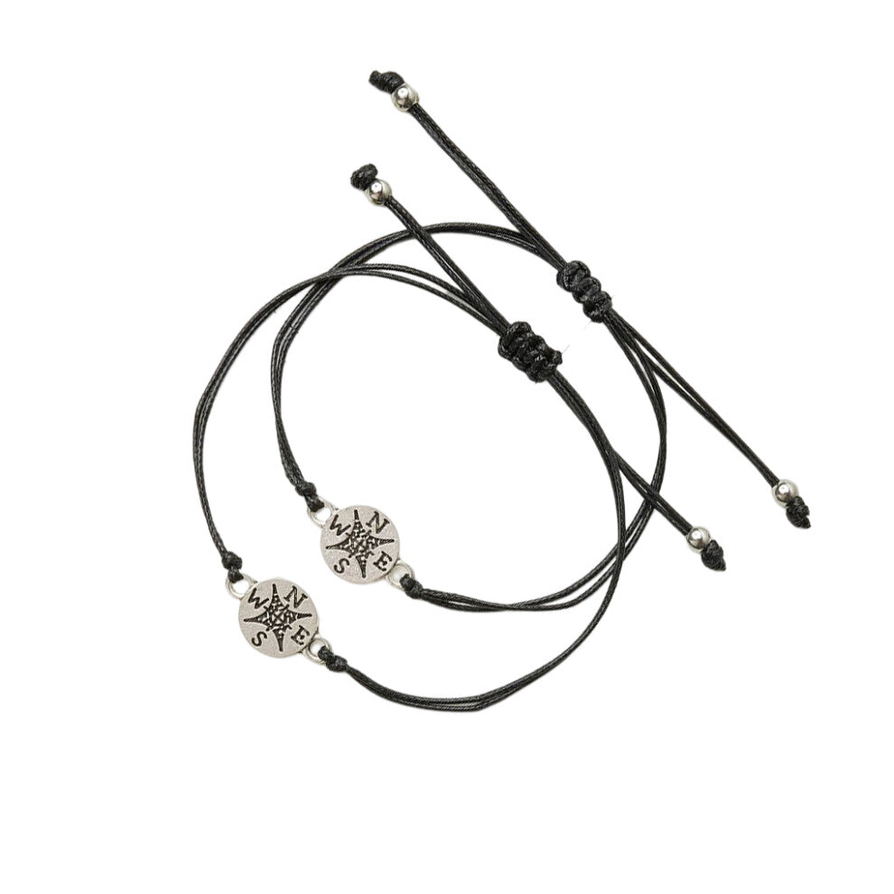 2Pcs Couple Bracelets Wrist Jewelry Set Female Popular Accessories