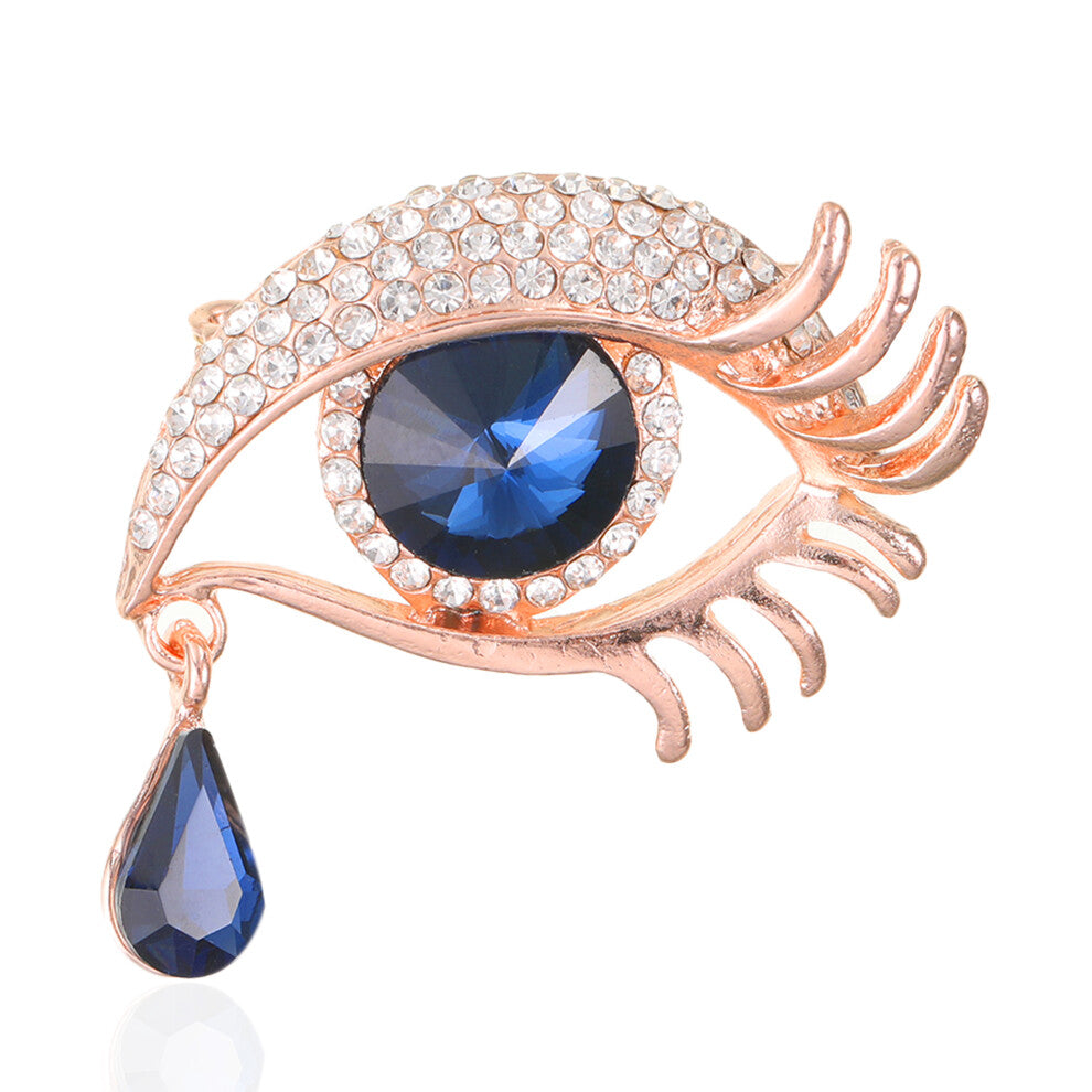 Easy To Wear Water Drop Eye Brooch Suitable For All Occasions Unique