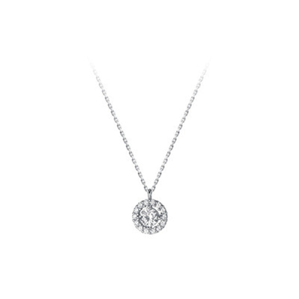Female Round Pendant Necklace Decorating Chain Jewellery Girlfriends