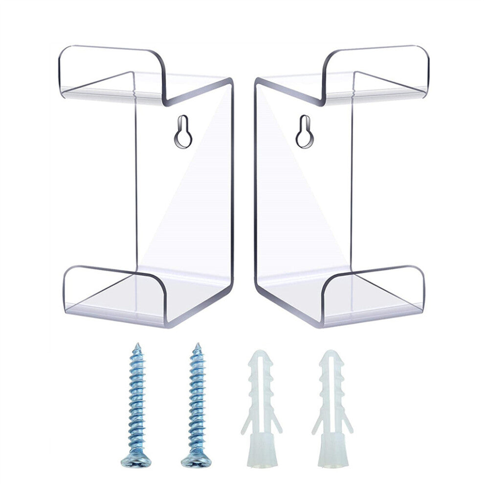 (clear) 2 Pieces Headset Holder Headphones Minimalist style Controller Hanger