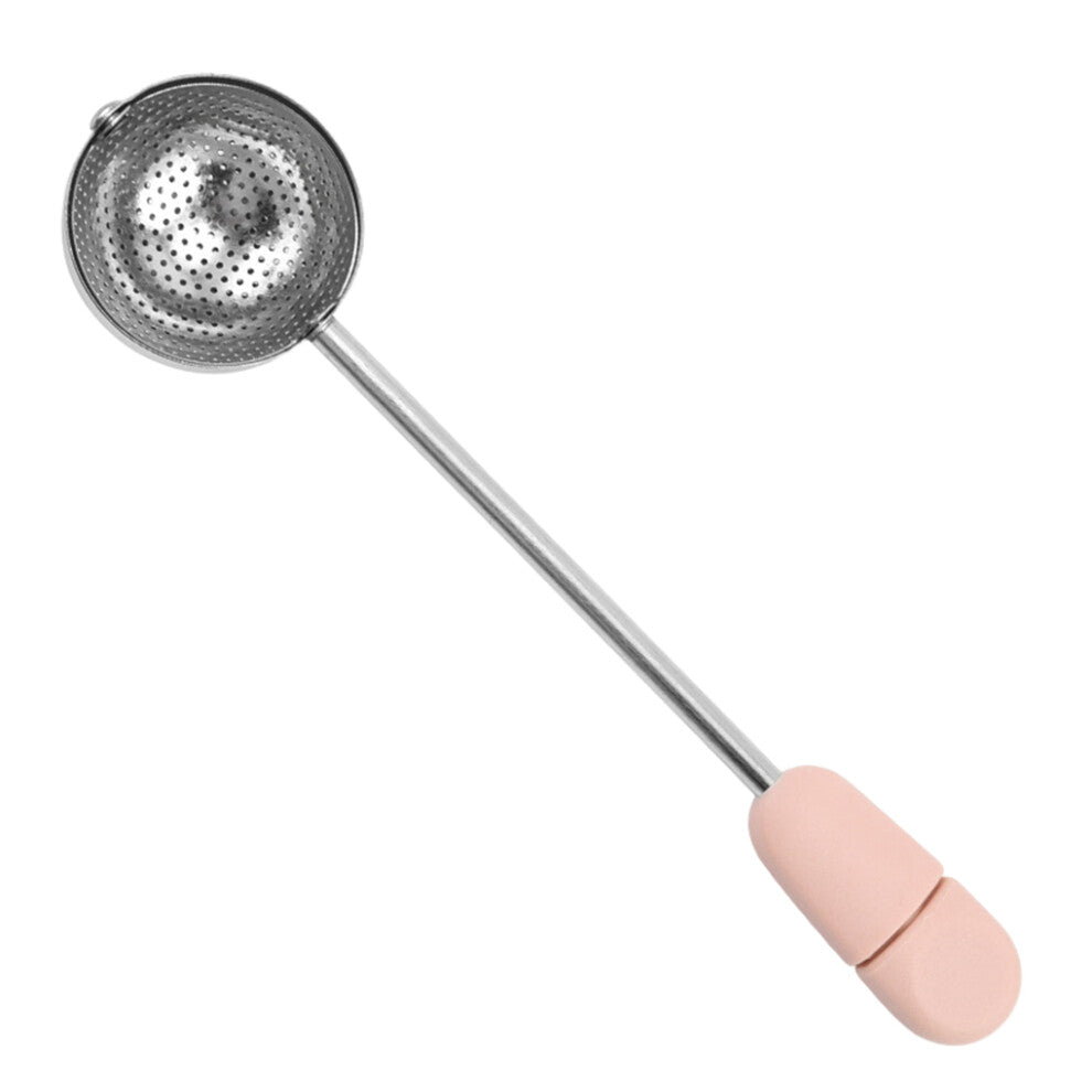 (Pink) Stainless Steel Tea Infuser Reusable Mesh Strainer Filter Kitchenware