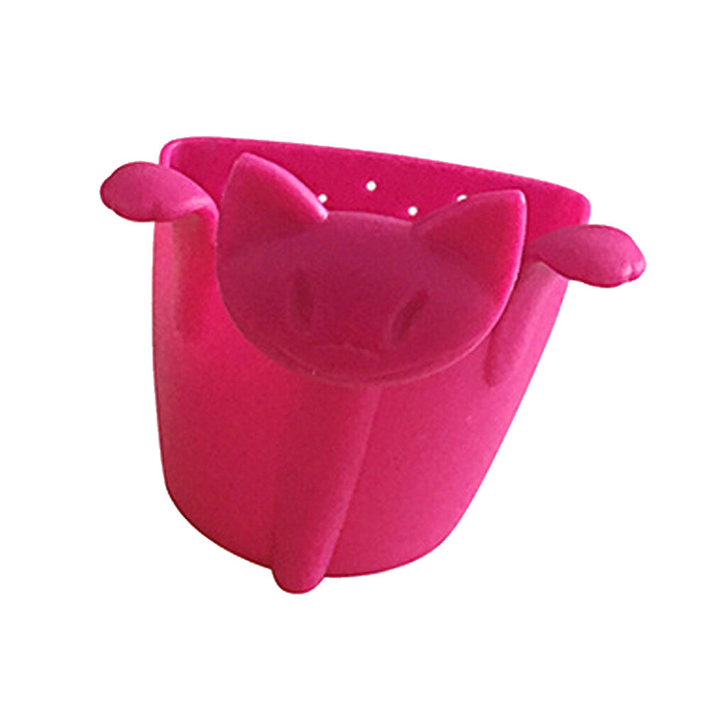 (Rose red, 1) Tea Infuser Strainer Cute Mug Strainers Hanging Kitchenware Wide