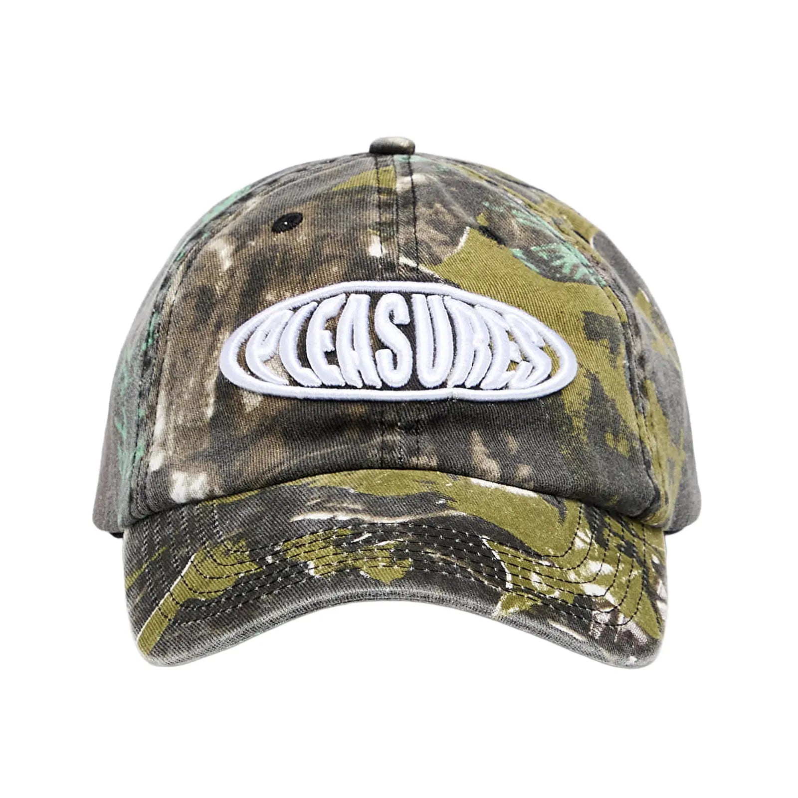 Pleasures Bubble Logo Polo Cap "Camo" (P25SU065-CAMO)
