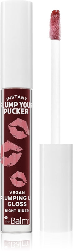 theBalm Plump Your Pucker – Volumengebender Lipgloss, Farbe Night Rider, 2,7 ml