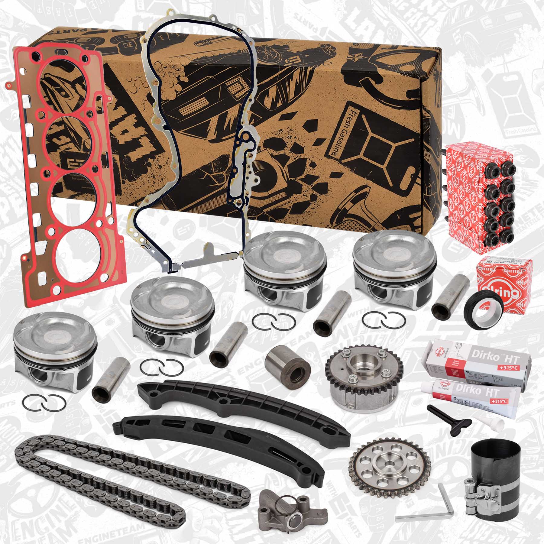 Piston Set ET ENGINETEAM PM009800ET