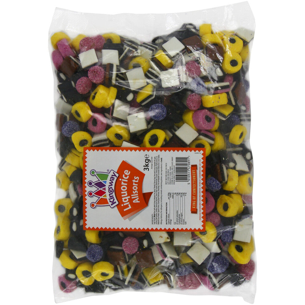 Kingsway Liquorice Allsorts 3 Kg