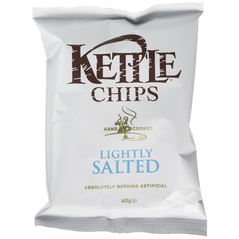 Kettle Chips Lightly Salted 40 g (Pack of 18)