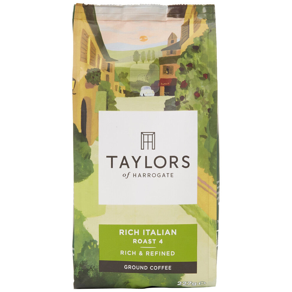 Taylors Of Harrogate Rich Italian Ground Coffee, 227 g (Pack of 6)