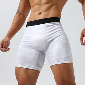 Homens Shorts de Corrida Shorts de Academia Para Noite Final de semana Respirável Secagem Rápida Cintura elástica Bloco de cor Curto Ginástica Casual Roupas Es