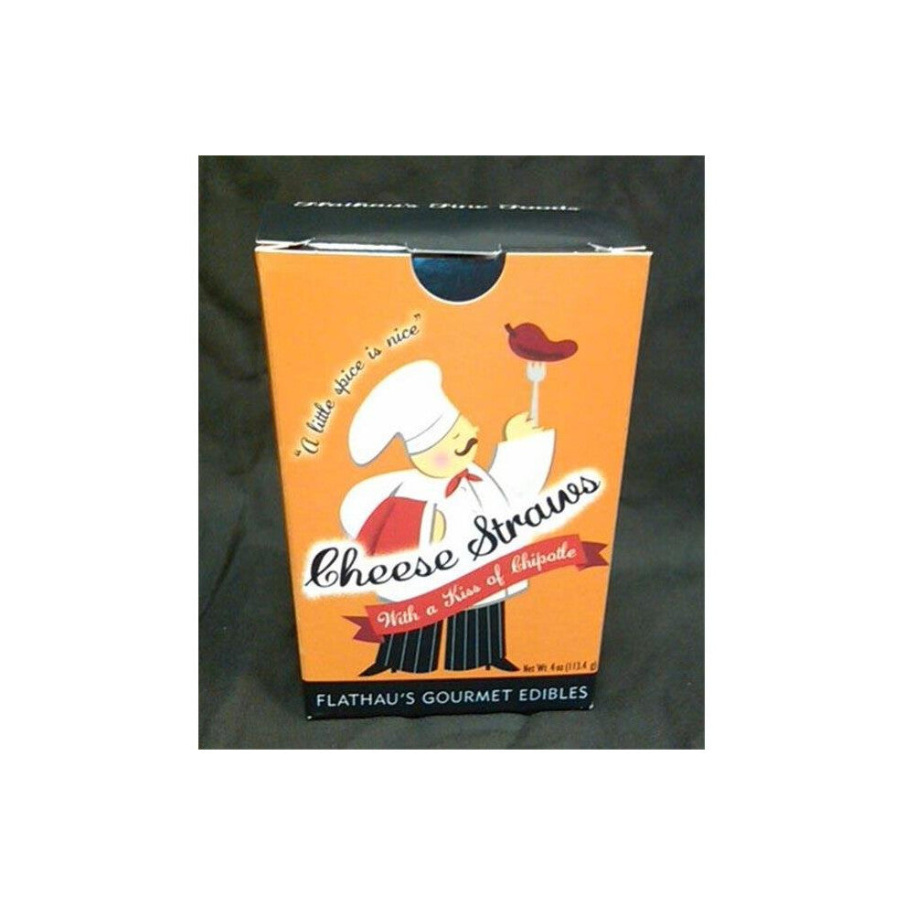 Flathaus Fine Foods 7711 4 oz. Cheddar Chipotle Cheese Straws - Pack of 12
