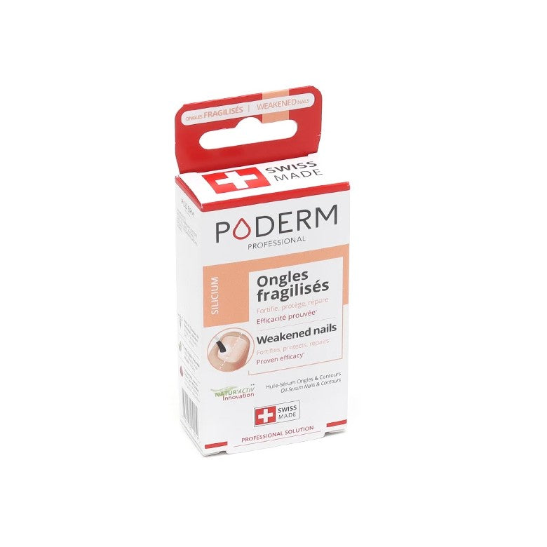 Poderm Silicium serumolie til skøre negle 8 ml