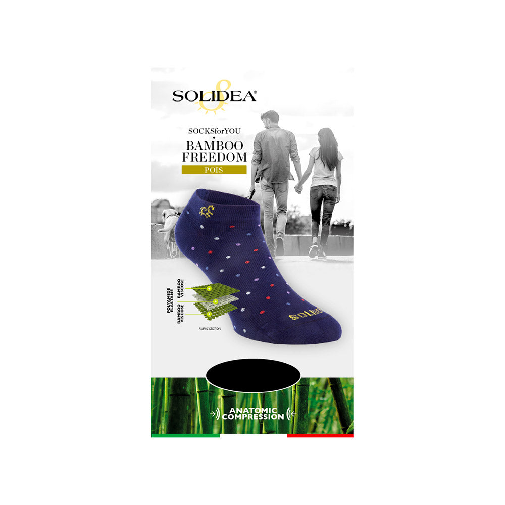 Solidea Socks for you Bamboo Freedom Pois Socks Prodyšná tkanina šedá 1S