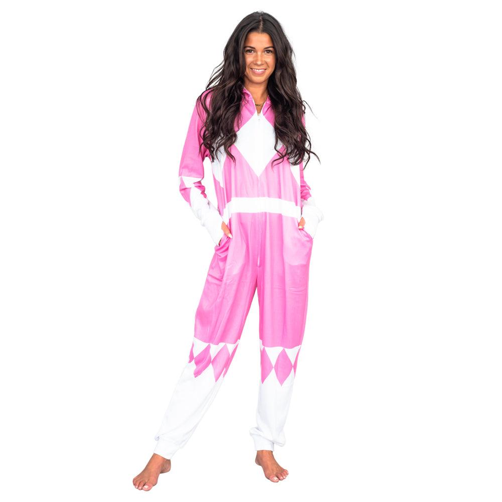 Power Rangers Costume Halloween Pajamas Jumpsuit - M - Blue