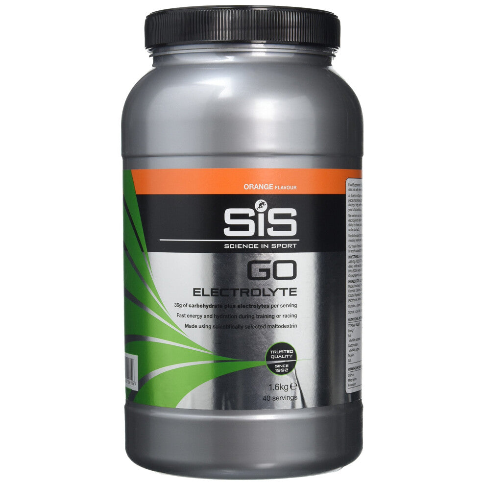 Science in Sport Go Electrolyte Energy Drink Powder, Orange, 1.6 kg, 40 Servings