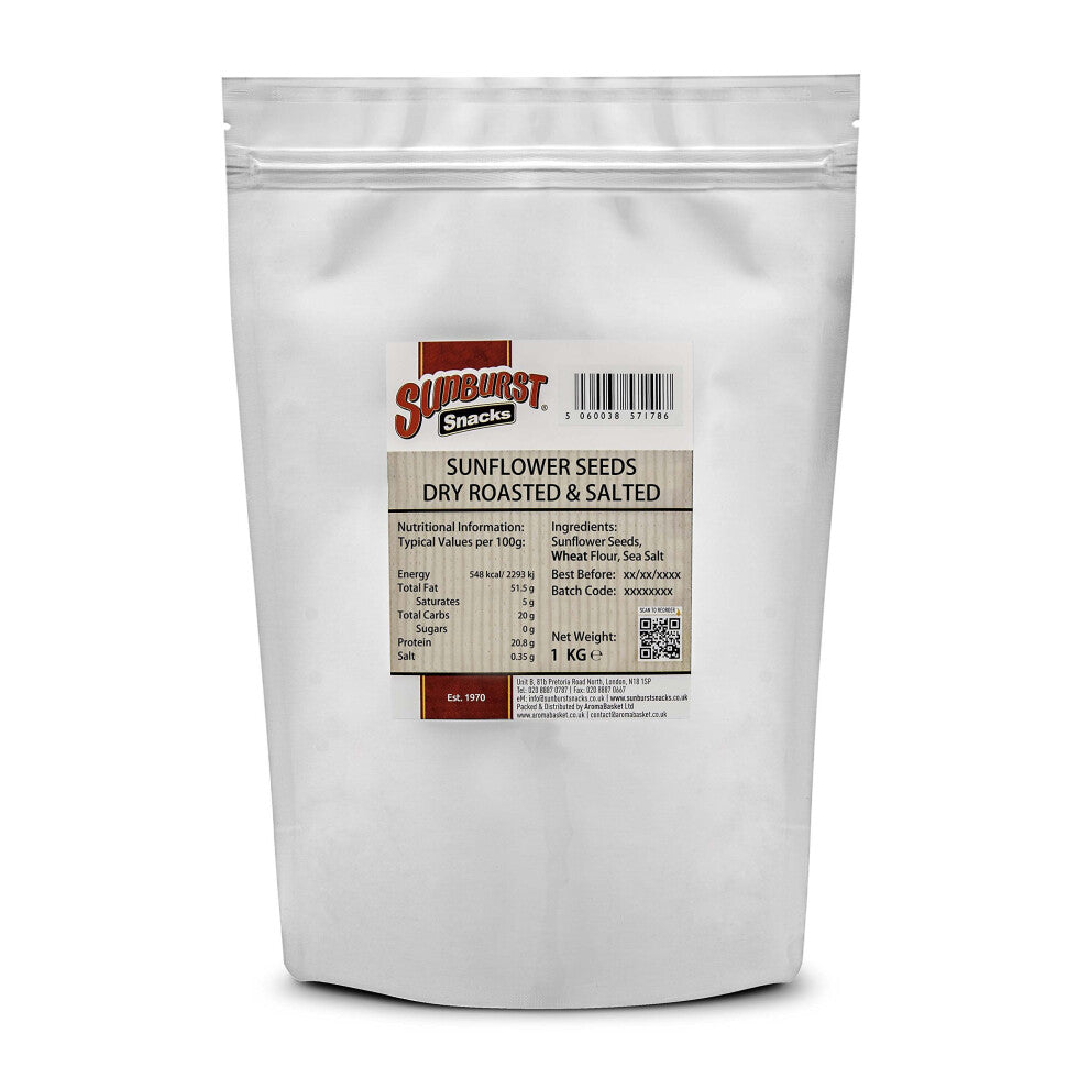 Sunburst Sunflower Seeds With Shell Dry Roasted and Lightly Salted 1 kg
