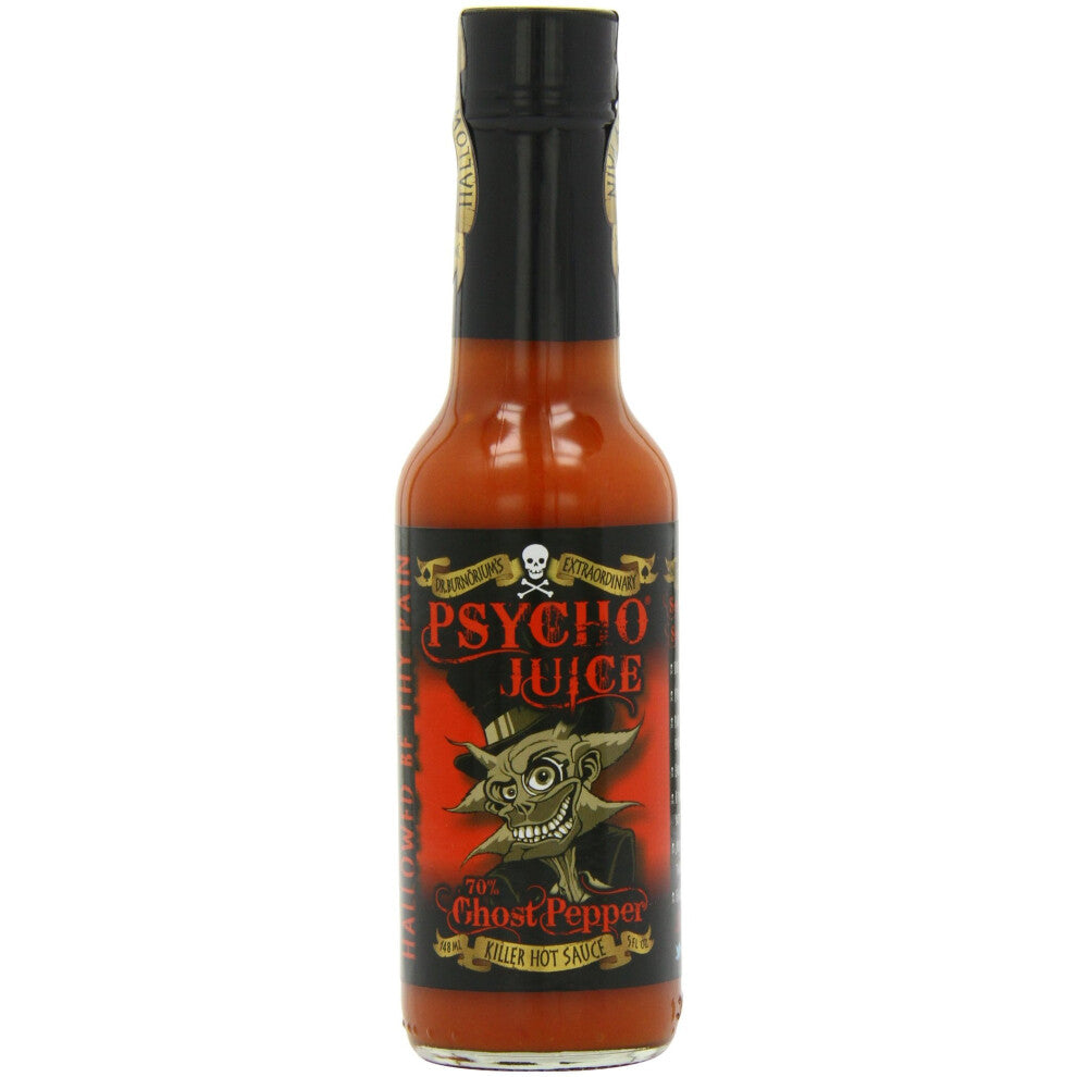 Psycho Juice 70% Ghost Pepper Hot Sauce