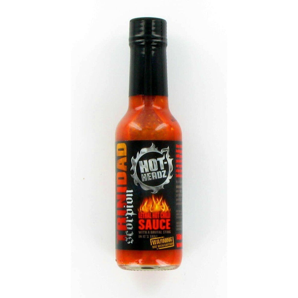 Hot-Headz Trinidad Scorpion Lethal Hot Chilli Sauce 148 ml