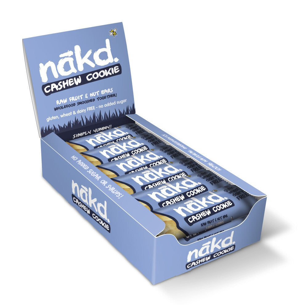 Nakd Cashew Cookie Gluten Free Bar 35 g (Pack of 18)