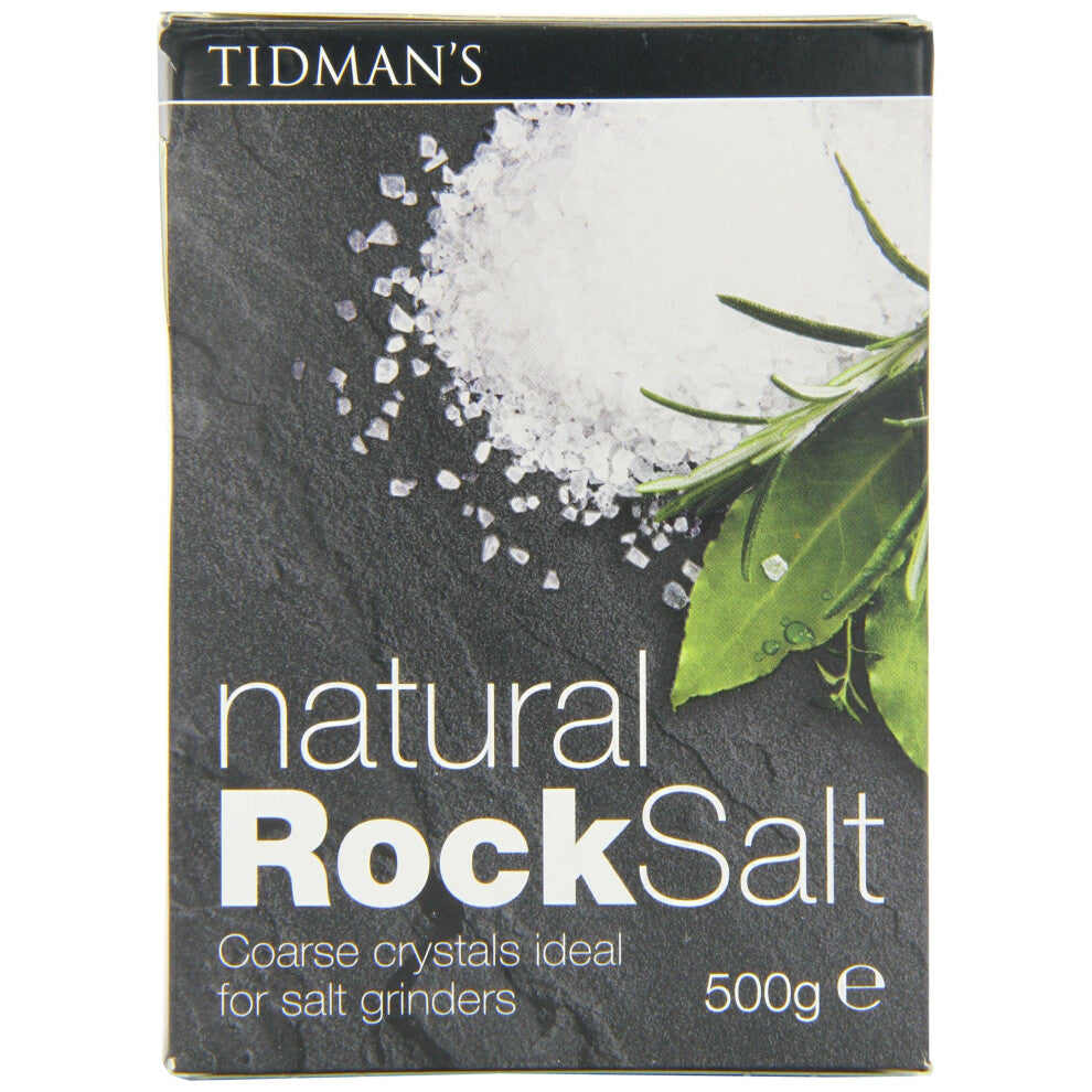Tidman's Organic Natural Rock Salt 500 g (Pack of 4)