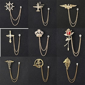 Jeux de la faim geai moqueur Broche Epingles Homme Femme Cosplay de Film Cosplay Fleurs rouges Fleurs bleues Croix d'Or Mascarade