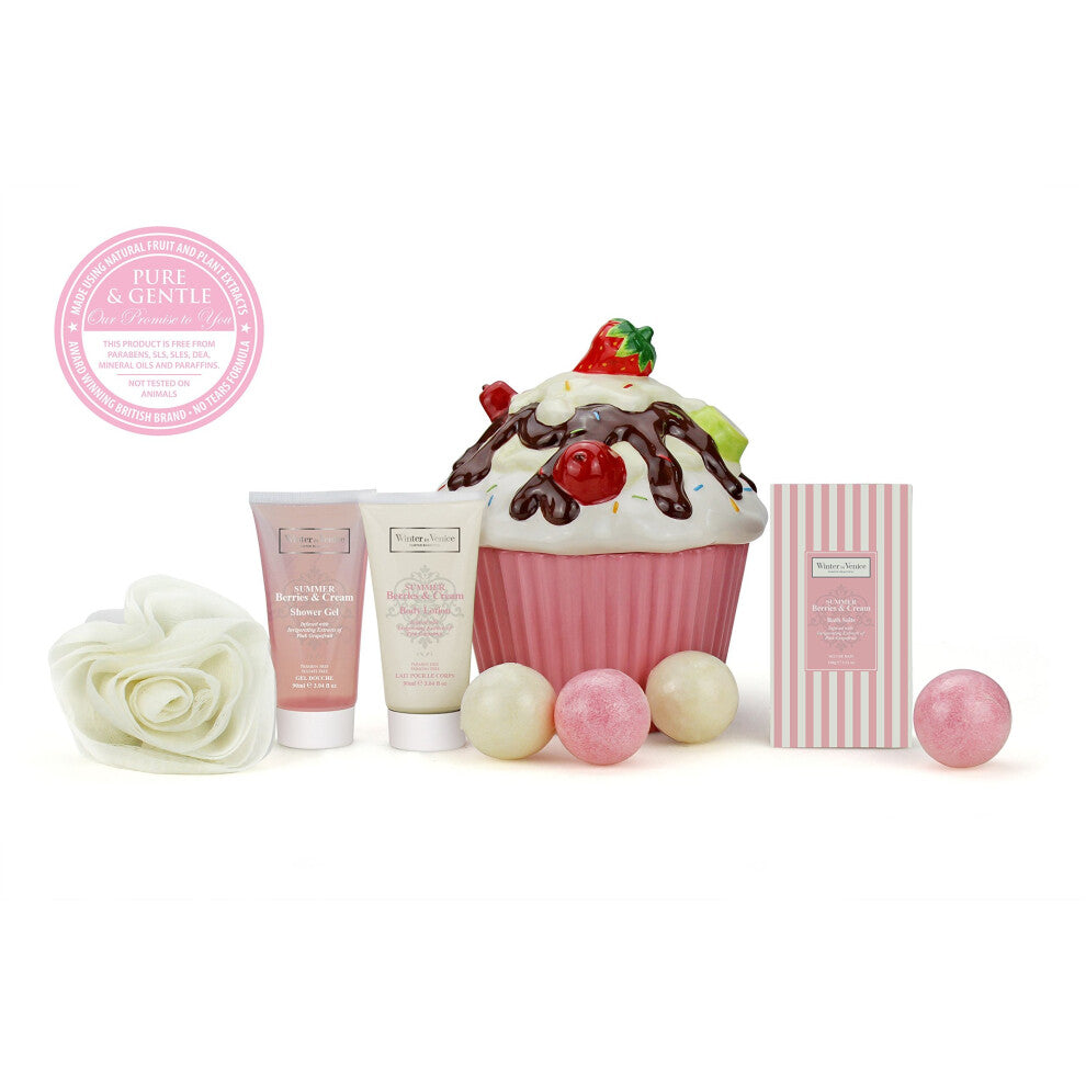Winter in Venice - Summer Berries and Cream Cookie Jar Gift Set