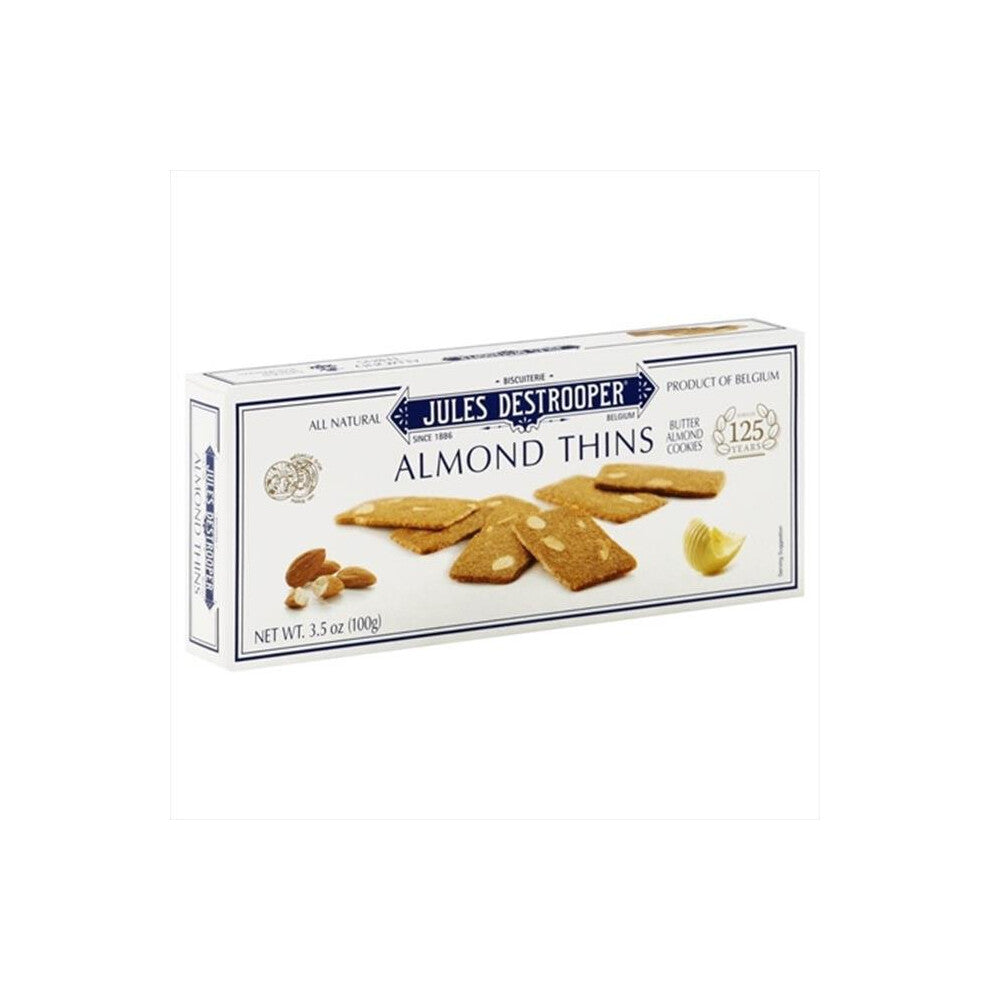 Jules Destrooper, Almond Thins Cookies, 3.5 oz (100 g)