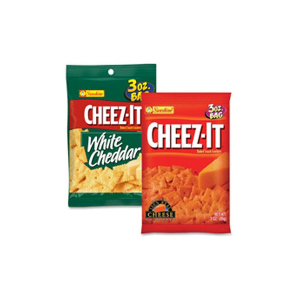 Keebler Co. KEB31533 Cheez-It Snack Crackers, 3 oz., 6-BX, White Cheedar