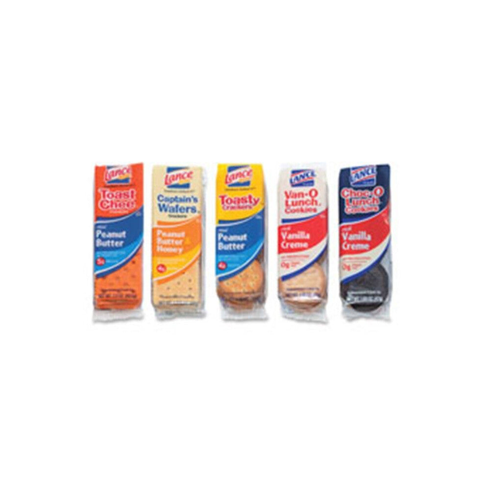 Lance LNE40625 Crackers-Cookies Snack Packs, 1.4 oz.-1.65 oz., Assorted