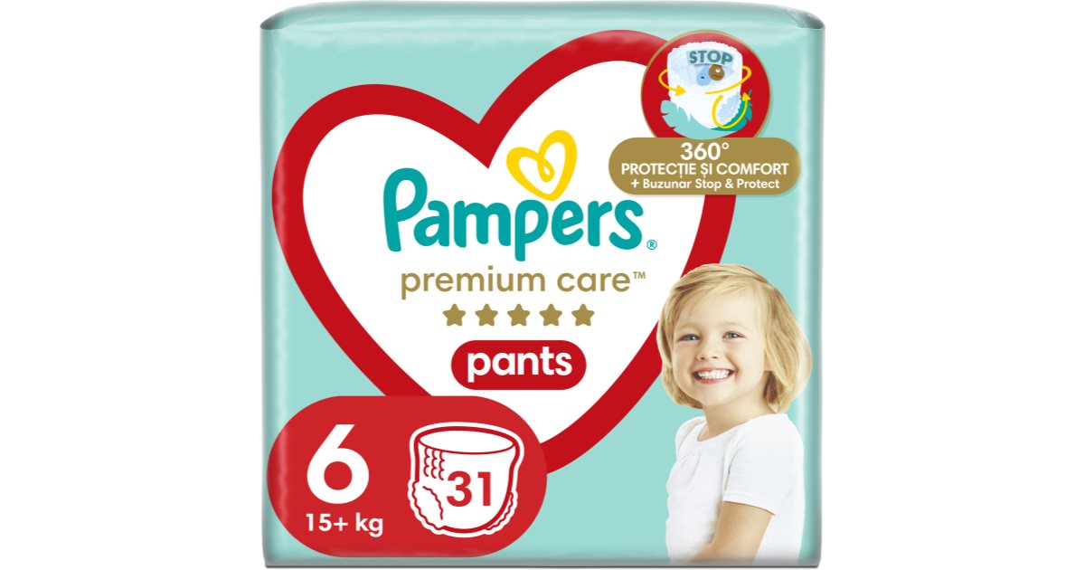 Pampers Couches-culottes jetables Premium Care Pants Extra Large taille 6 15 kg et plus 3