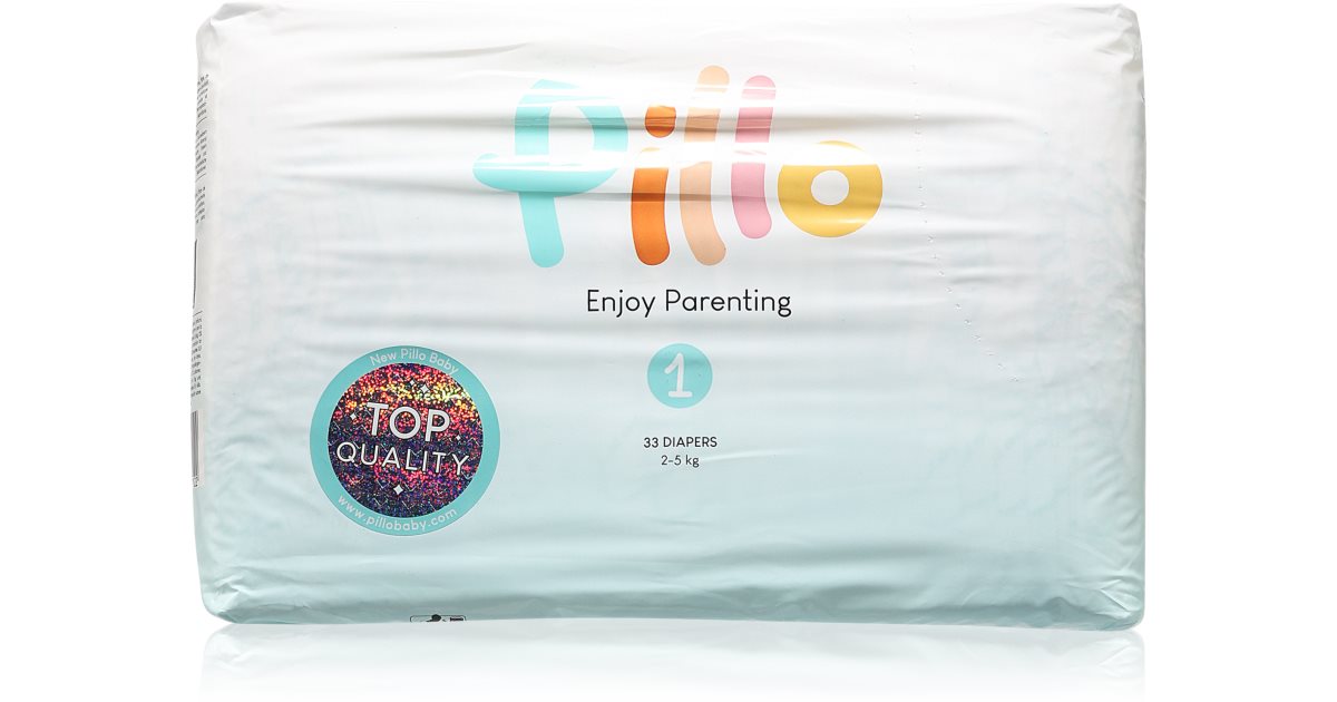 Pillo Couches jetables Premium New Born taille 1 2-5 kg 33 pièces