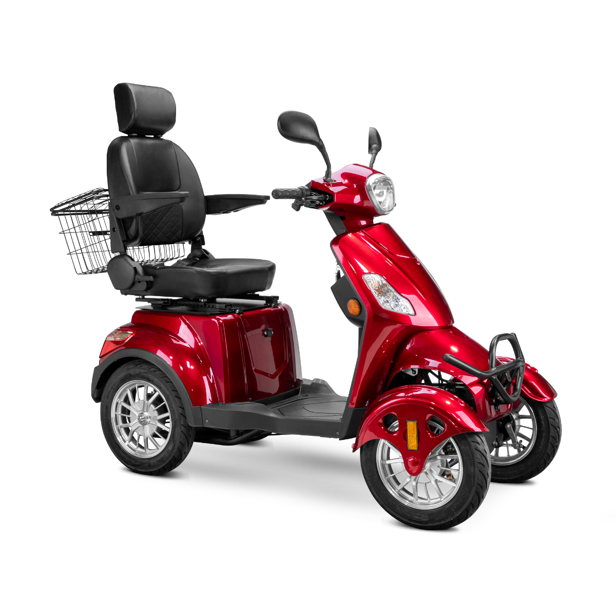Bespoke Prestige 4 -Wheel  Mobility Scooter with Electric Brake Assist, Red