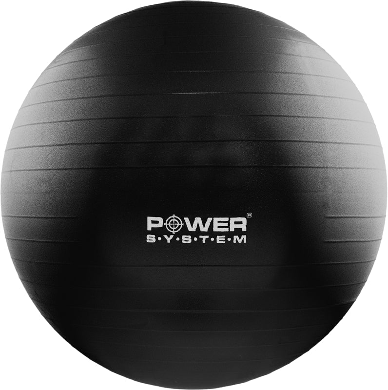 Power System Pro Gymball fitnessboll, svart, 75 cm