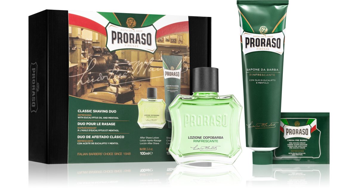 Proraso Set Duo kit for men refreshing shaving 2 pieces