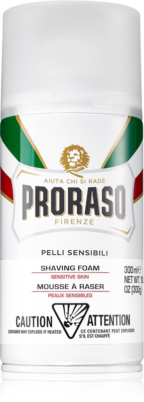 Proraso shaving foam for sensitive skin with white green tea 300 ml