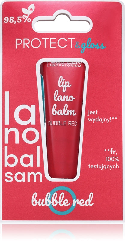 FlosLek Laboratorium Protéger & Gloss Lanobalm baume à lèvres intense 12 g bubble rouge