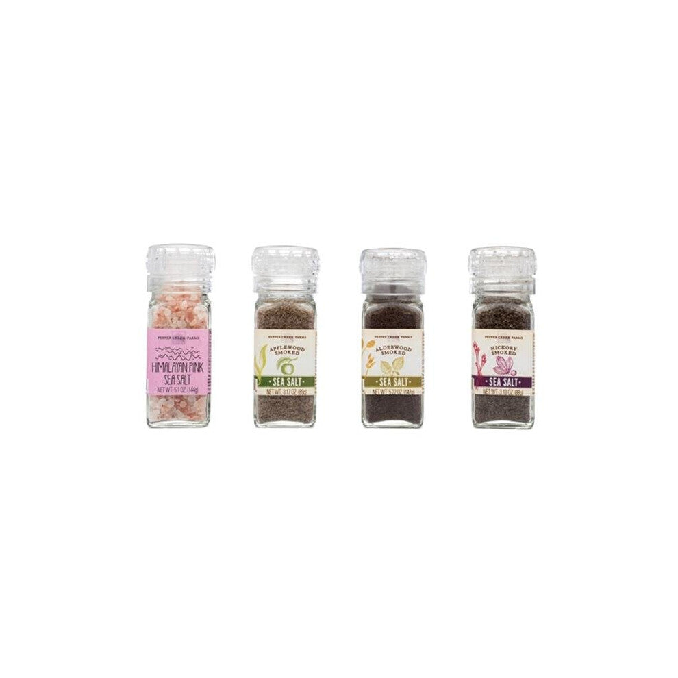 Pepper Creek Farms 601G-GR4 Alderwood Smoked Salt With Grinder - Pack of 6