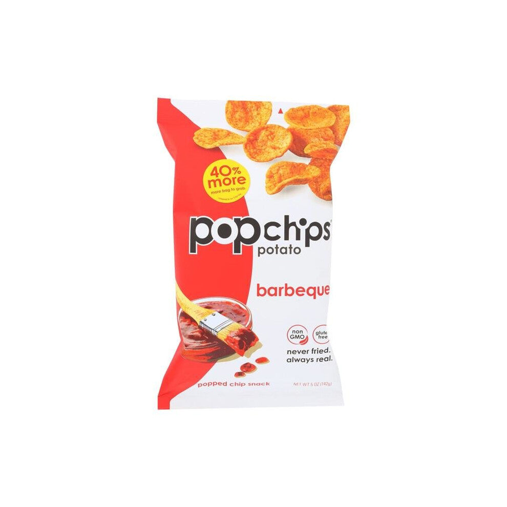 Popchips 2104578 5 oz BBQ Potato Chip - Case of 12