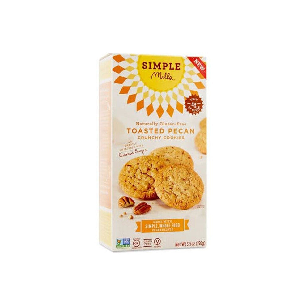 Simple Mills, Crunchy Almond Flour Cookies, Toasted Pecan, 5.5 oz (156 g)