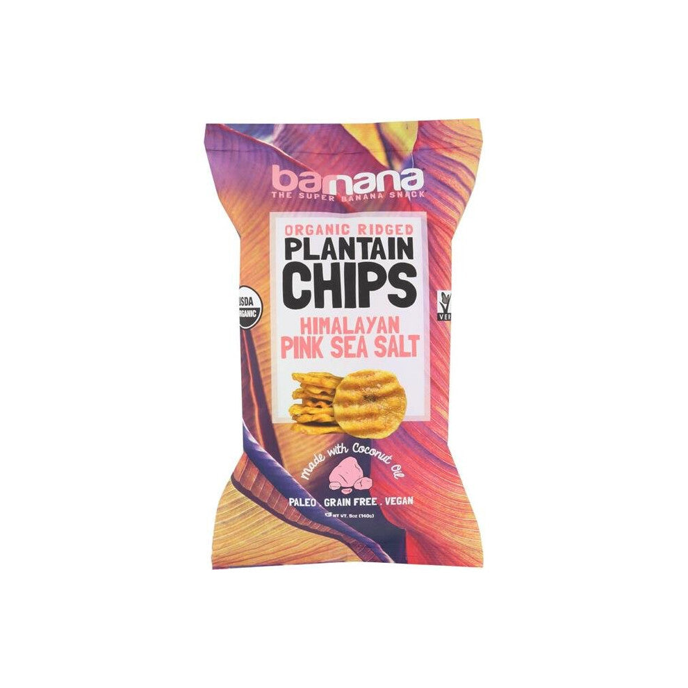 Barnana, Organic Plantain Chips, Himalayan Pink Salt, 5 oz (140 g)