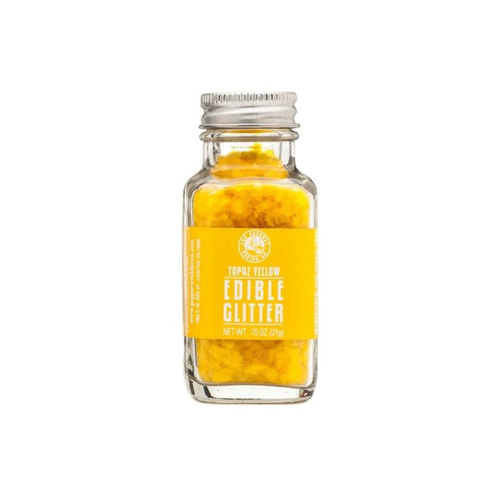 Pepper Creek Farms 400J Topaz Yellow Edible Glitter - Pack of 6