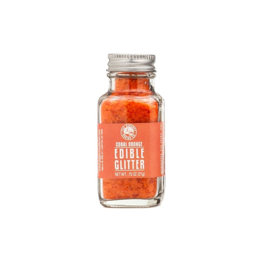 Pepper Creek Farms 400K Coral Orange Edible Glitter - Pack of 6