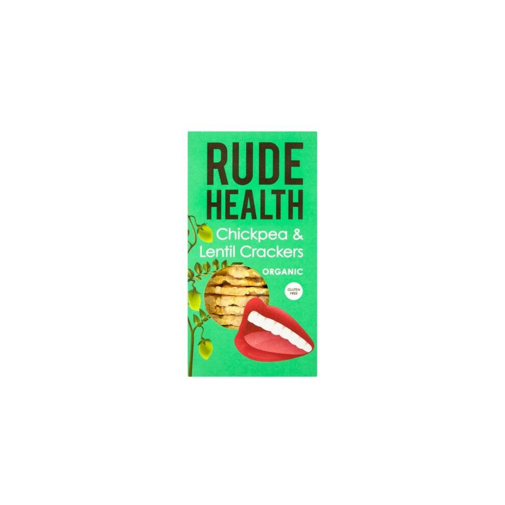 Rude Health Organic Chickpea & Lentil Gluten Free Crackers | 120g x 5