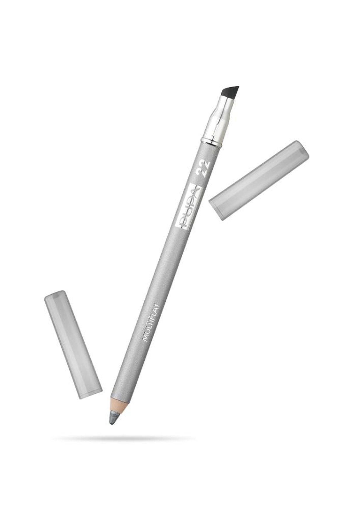 Multiplay Double Tip Eyeshadow Pupa & Eyeliner Kajal 2-In-1 22 Pure Silver 1.2g