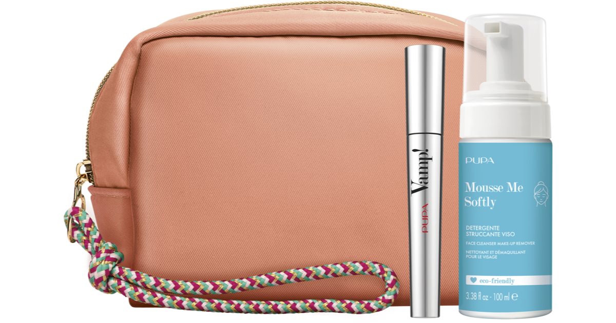 Pupa Vamp! Gift Set 2 pieces mascara for more volume 9 ml + Me Softly delicate make-up remover mousse 100 ml