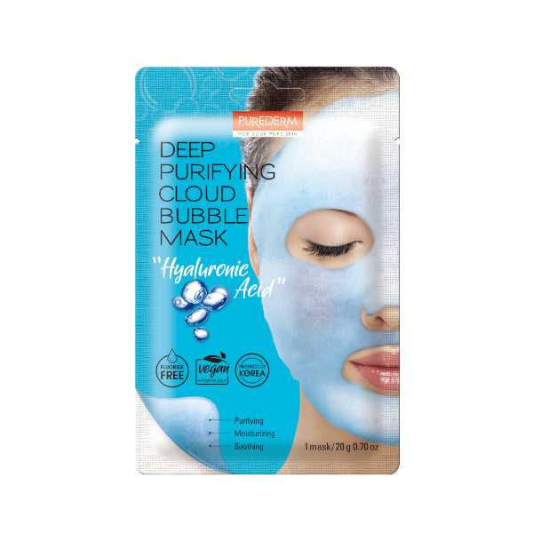 PUREDERM - Deep Purifying Cloud Bubble Mask - Hyaluronic Acid - 1pc