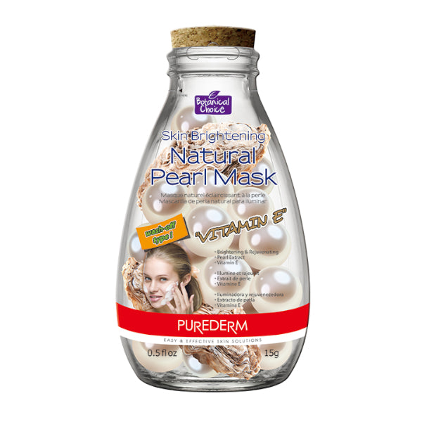 PUREDERM - Skin Brightening Natural Pearl Mask - 15g - Vitamin E - 1pc