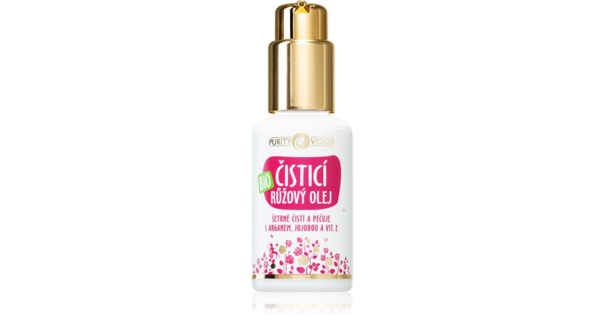 Purity vision Ulei de curățare organic Pink cu argan, jojoba si vitamina E - 100ml